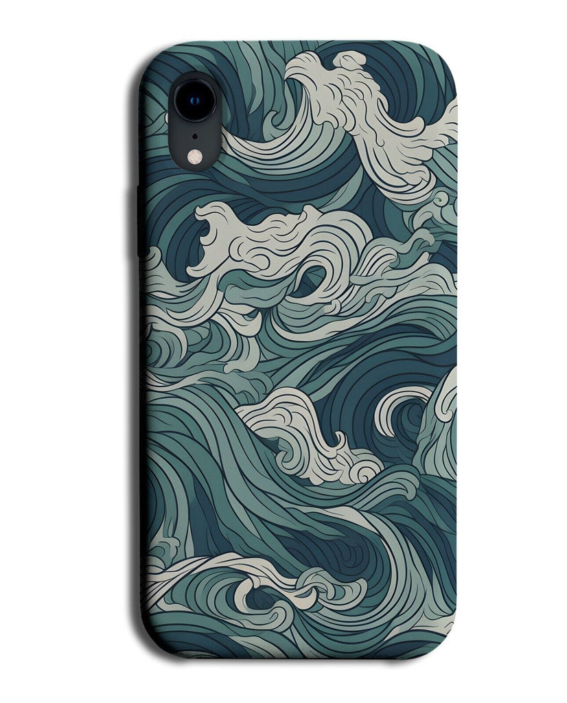 Japanese Crashing Waves Pattern Phone Case Cover Wave Asian Water Ocean Sea CV40