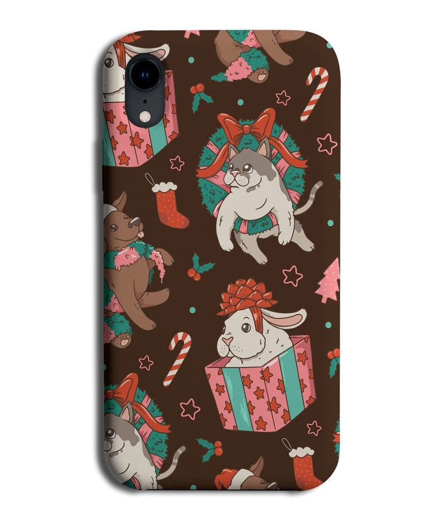 Christmas Presents Pattern Phone Case Cover Animals Animal Xmas Design N706