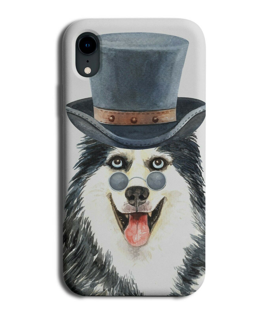 Funny Siberian Husky In Fancy Dress Painting Phone Case Cover Dog Portrait K759