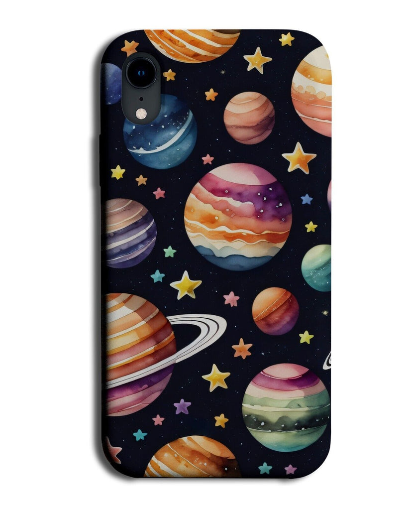 Watercolour Planets Design Phone Case Cover Planet Solar System Stars Mars CK08