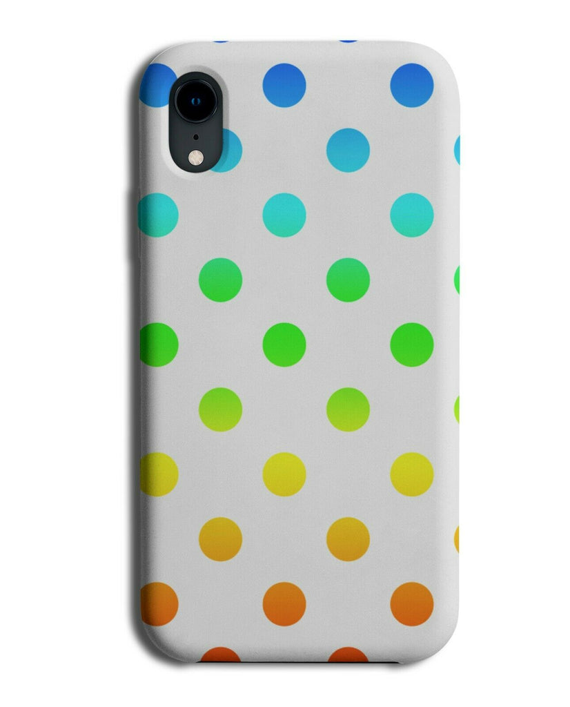 White & Multicoloured Spots Phone Case Cover Spotted Dots Multicolour Spot i518