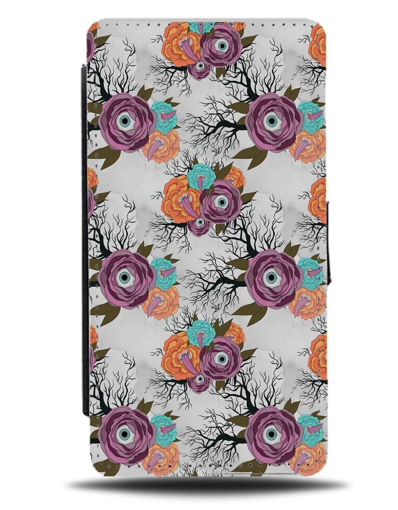 Creepy Eyeballs Flip Wallet Case Eye Ball Balls Halloween Weird Fun Novelty CW12
