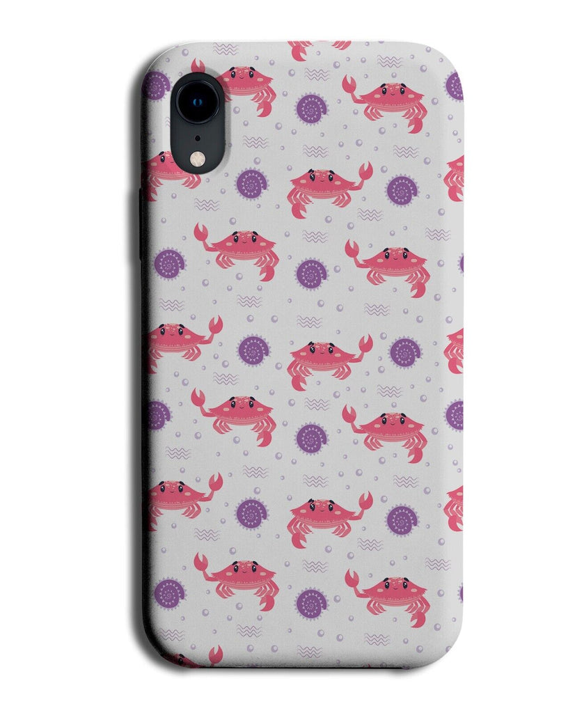 Crabs and Seashells Pattern Phone Case Cover Seashell Crab Marinelife Sea BK38