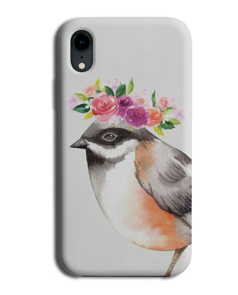 Sparrow Bird In Flower Crown Phone Case Cover Girls Floral Sparrows Birds H979