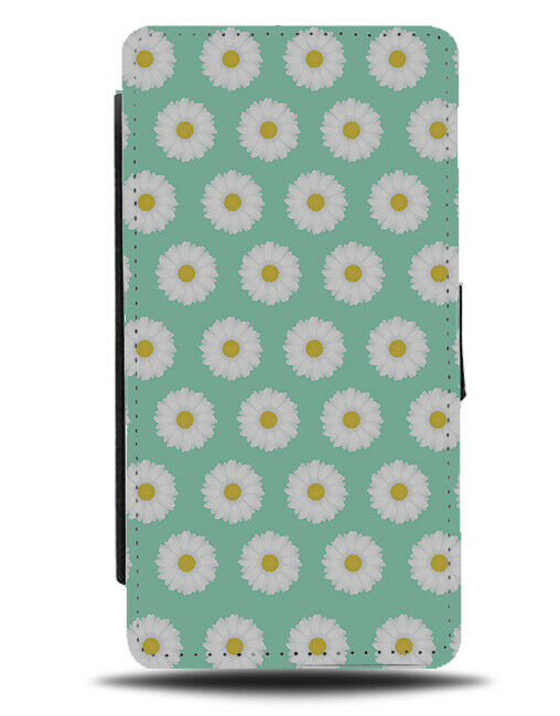 Mint Green Daisy Flowers Flip Cover Wallet Phone Case Daisies Floral Spring A327