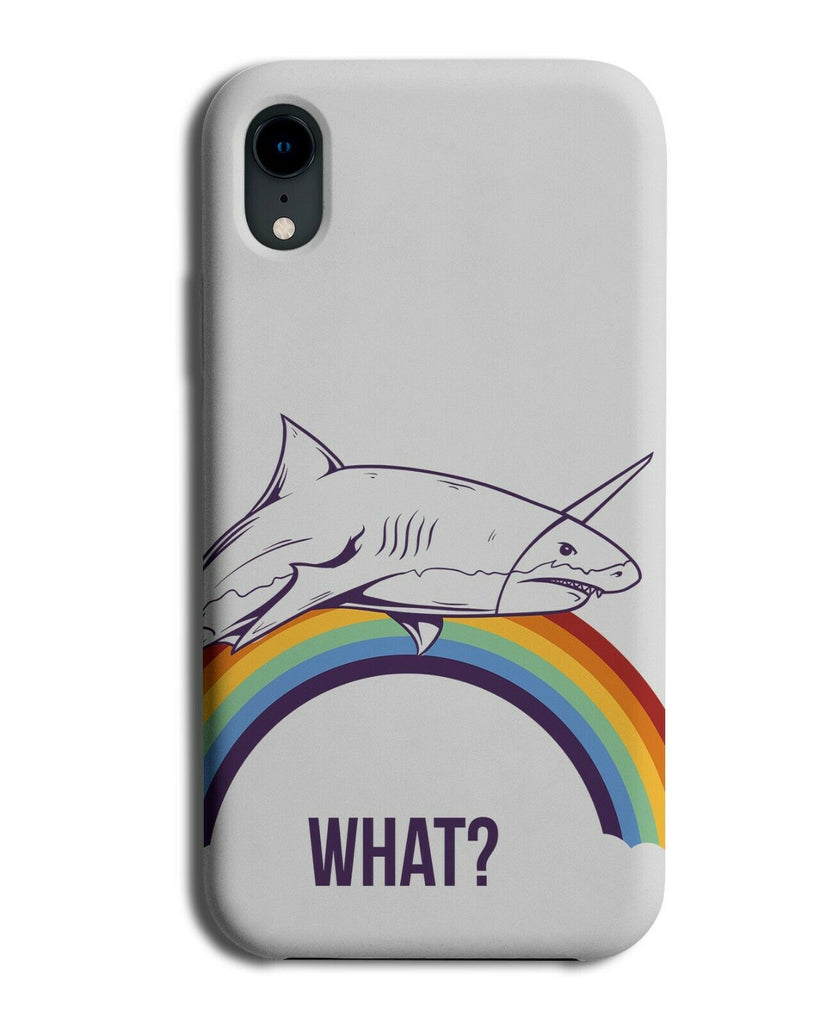 Shark Over The Rainbow Phone Case Cover Colourful Sharks Great White Gift E152