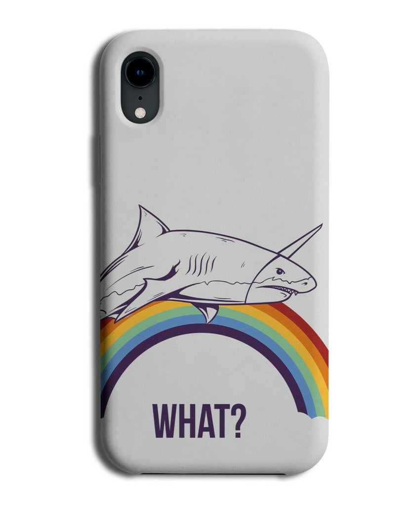Shark Over The Rainbow Phone Case Cover Colourful Sharks Great White Gift E152