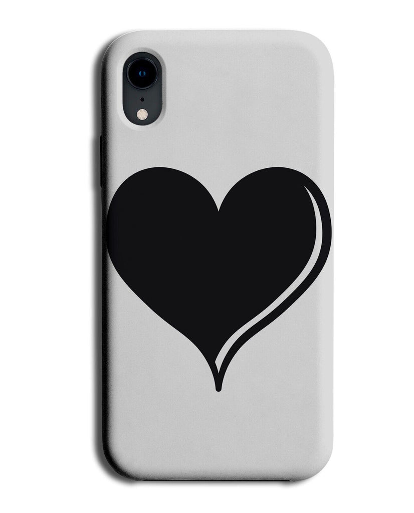 Playing Card Suit Black Heart Phone Case Cover Hearts Cards Casino Symbol BS42