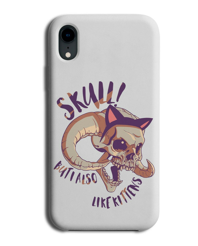 Skull With Horns Phone Case Cover Devil Funny Animal Skeleton Weird E271