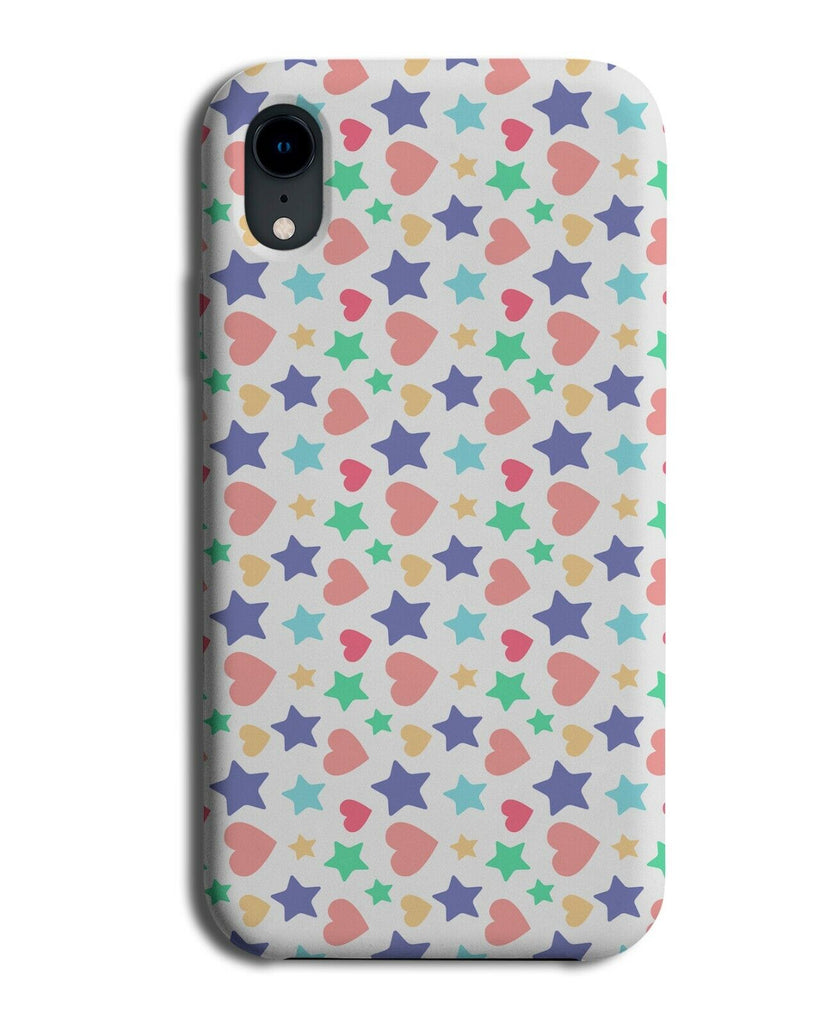Hearts and Stars Phone Case Cover Pattern Design Shapes Symbols Heart K824