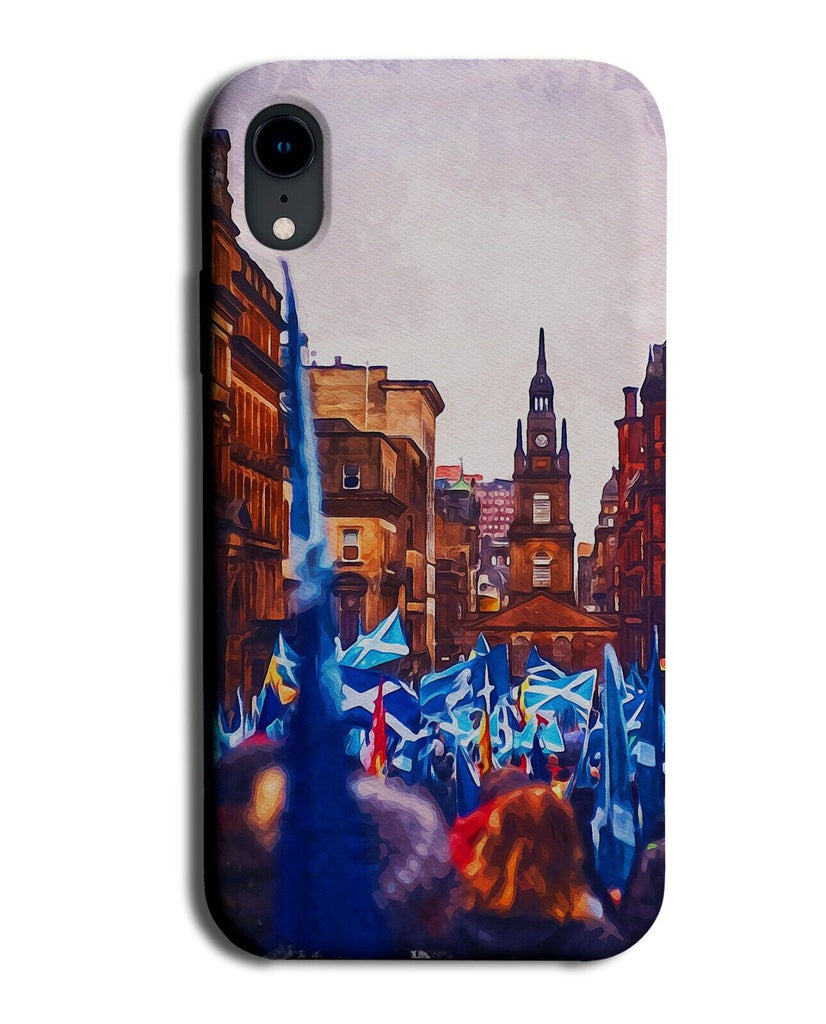 Glasgow Phone Case Cover Scotland Fans Picture Clock Tower Glasgows Art P412