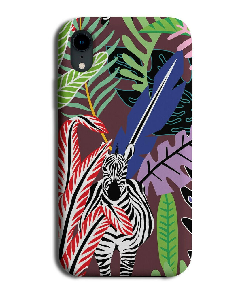 Psychedelic Zebra Painting Phone Case Cover Zebras Cartoon Colourful F690