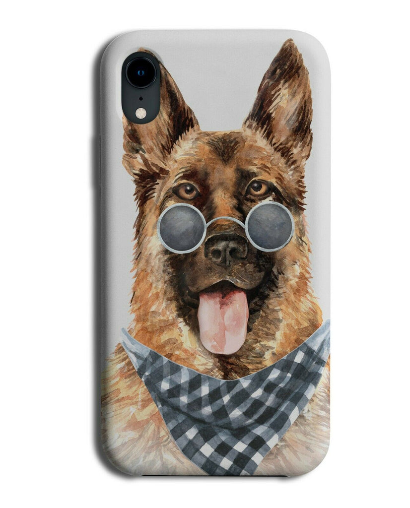 German Shepherd Phone Case Cover Rock n Roll Bandanna Sunglasses K705