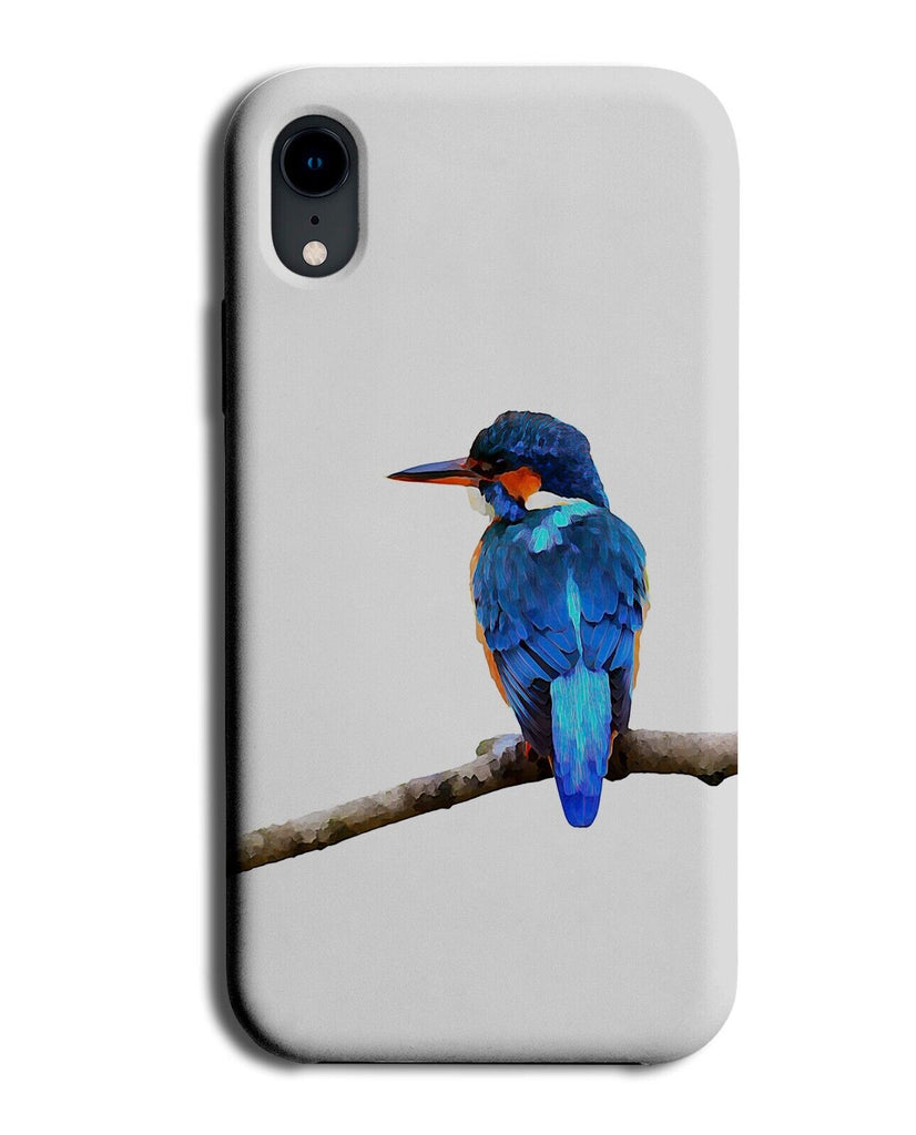 Kingfisher Bird On A Branch Phone Case Cover Blue Orange Birds Breed Gift BP08