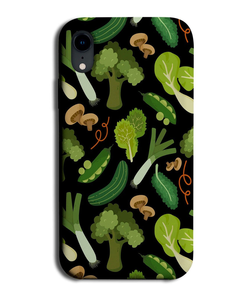 Black and Green Vegetables Phone Case Cover Veggies Veggie Lettuce Cabbage BV55