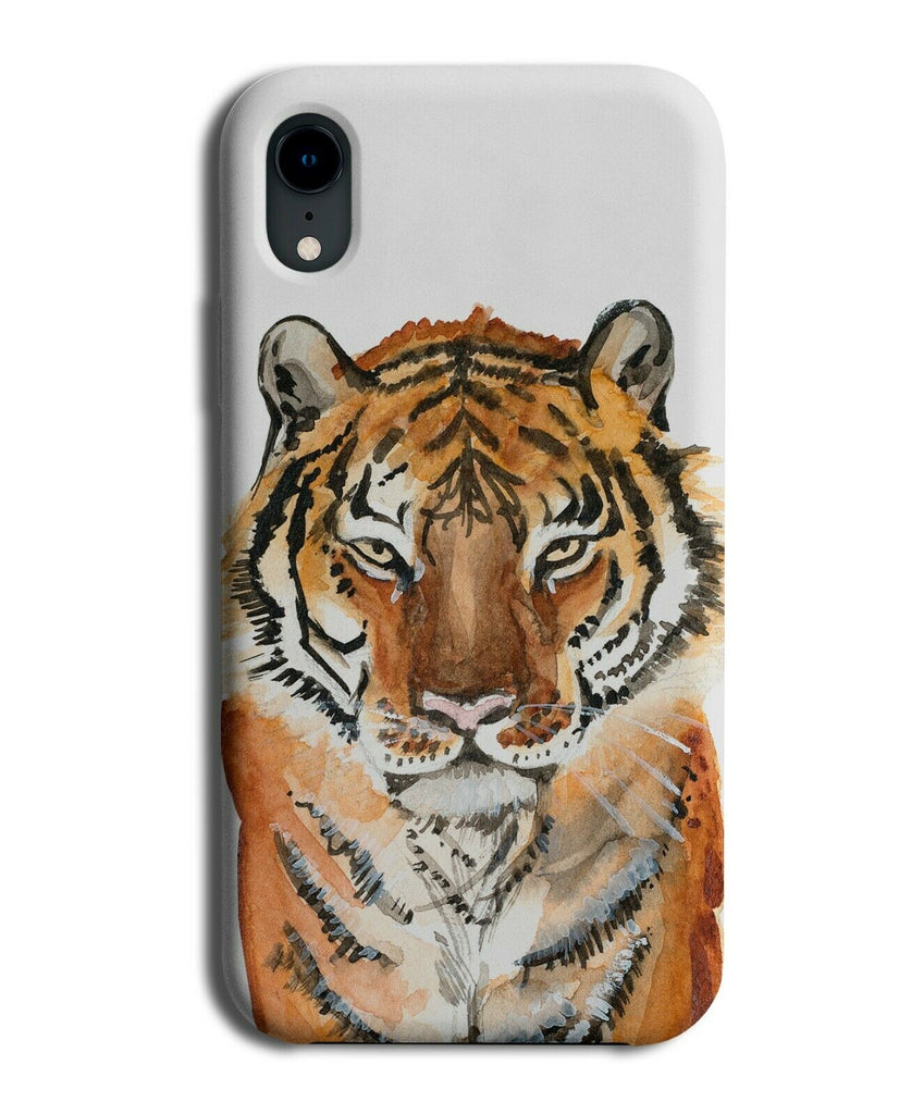 Sylish Walking Tiger Painted Picture Print Phone Case Cover Tigers Face H288