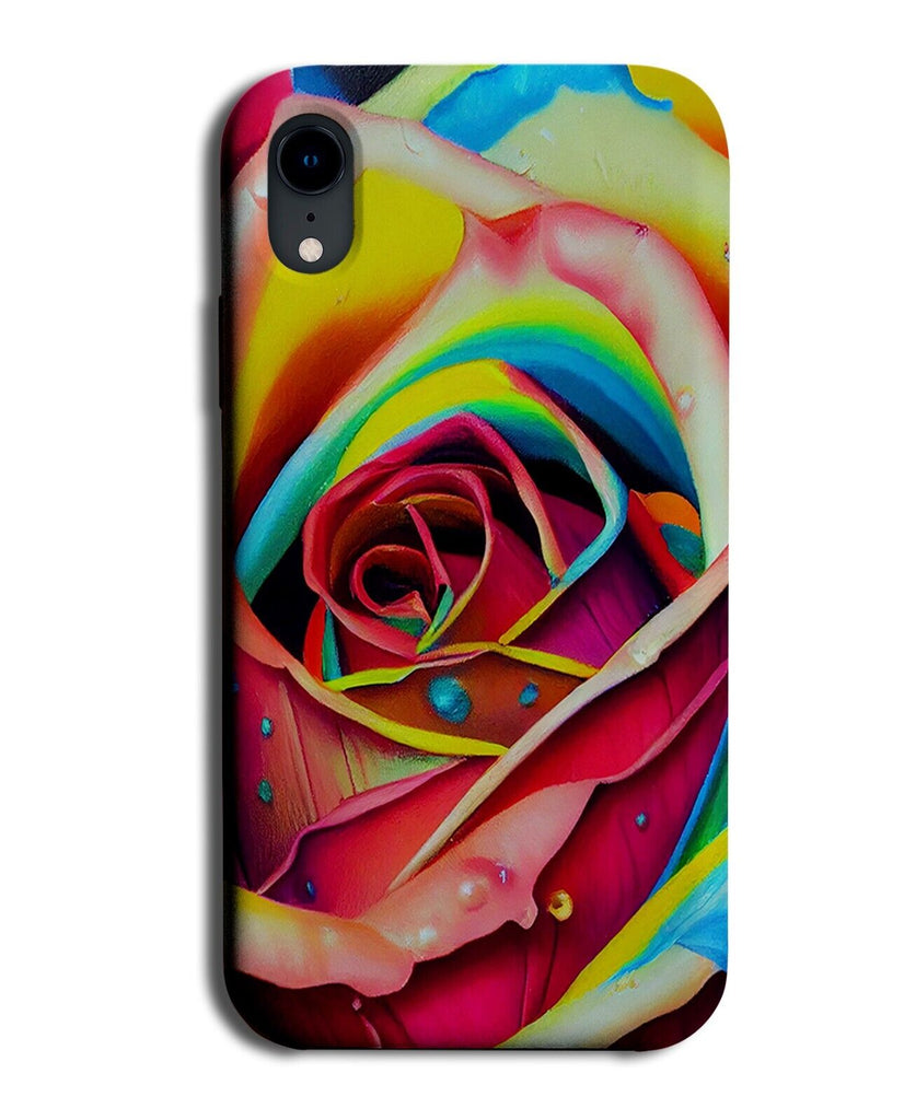 Rainbow Roses Picture Phone Case Cover Photo Rose Flower Flowers Petals AZ51