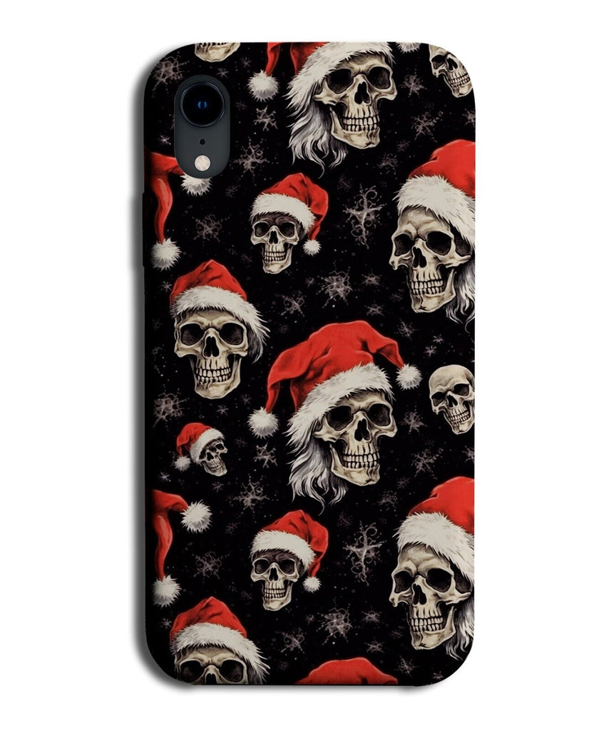 Christmas Style Halloween Skeleton Heads Phone Case Cover Hats Fun Skull CA31