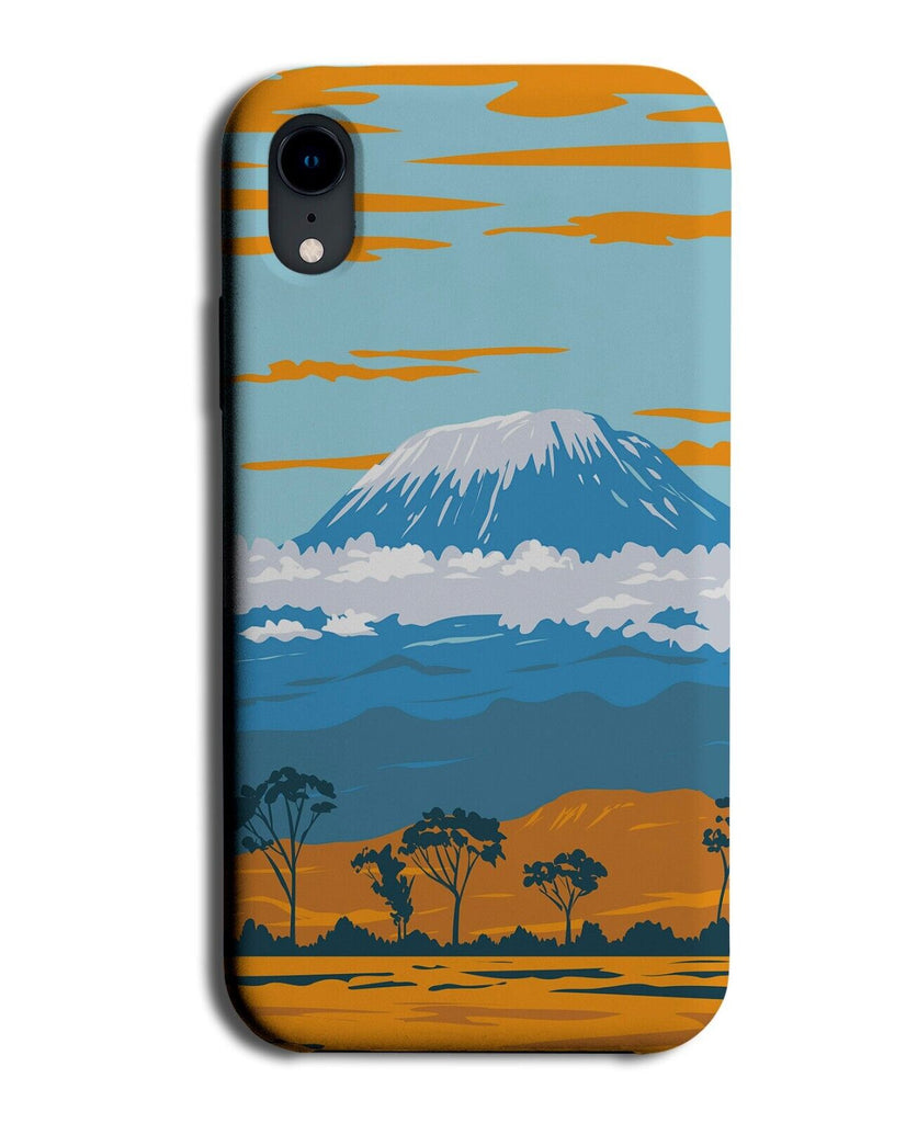 Cartoon Kilimanjaro Phone Case Cover Mountain Mountains African Africa BQ56