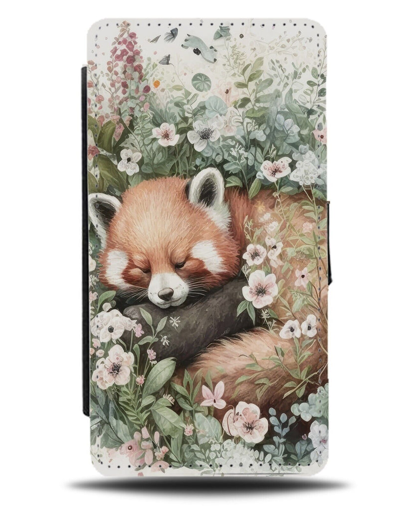 Sleeping Red Panda Painting Print Flip Wallet Case Pandas Little Animal CU60