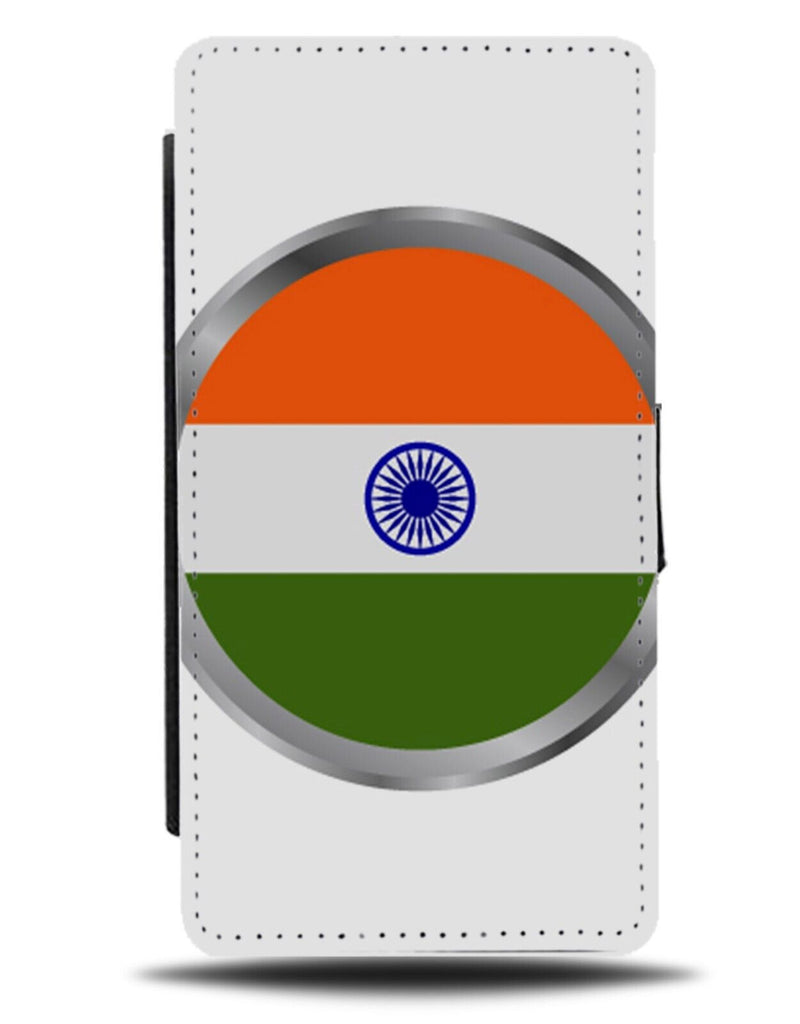 Indian Symbol Flag Flip Wallet Case India Colours Sign Logo Flags Delhi AU11