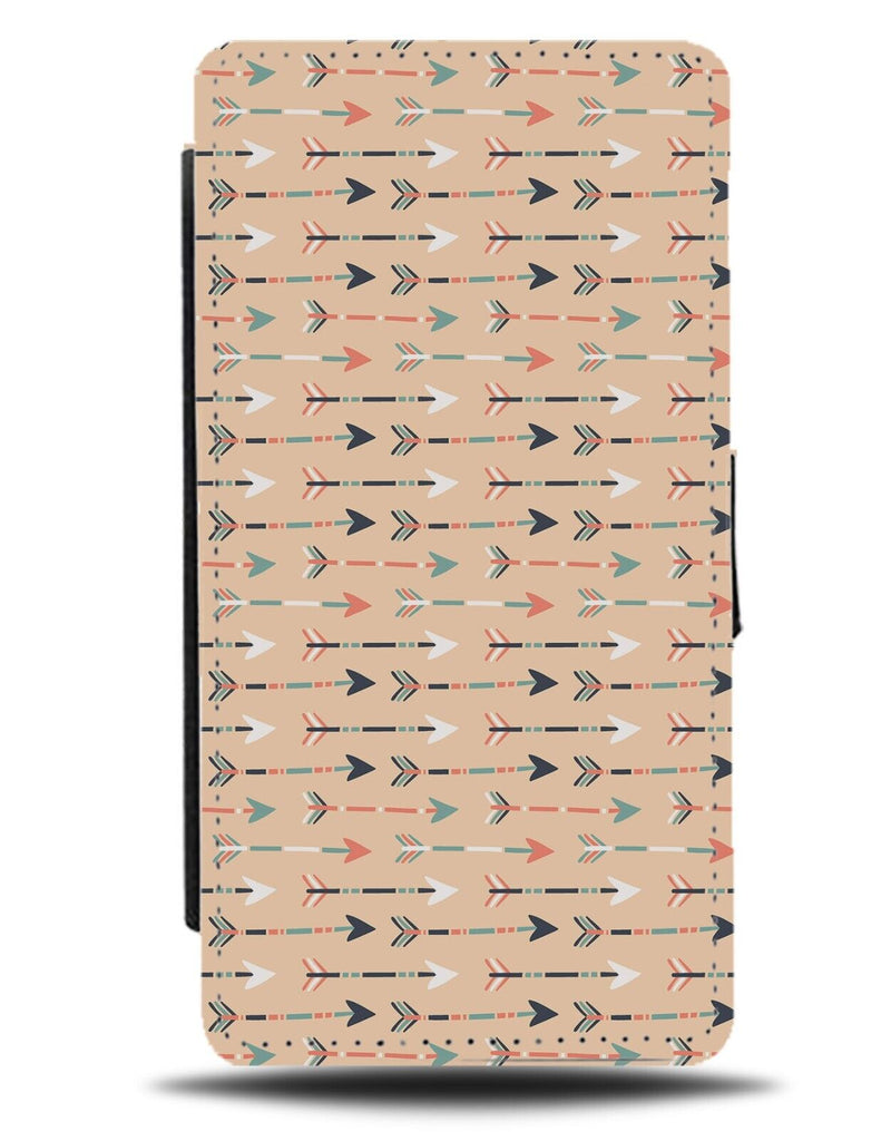 Red Indians Arrows Flip Wallet Case Eskimo Style Tribe Tribal Indian Arrow BB95