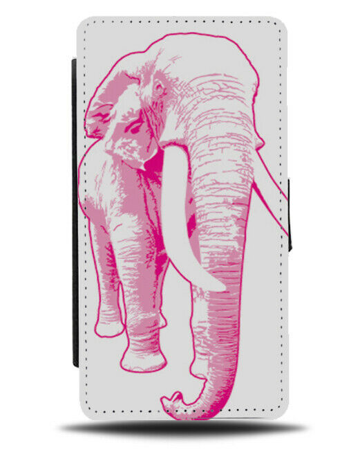 Hot Pink Elephant Art Phone Cover Case Stencil Outline Elephants Drawing J301