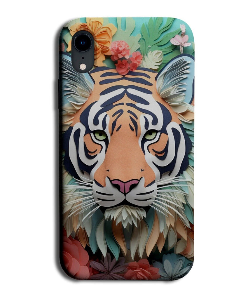 Boho Floral Tiger Face Phone Case Cover Florals Flowers Tigers Novelty Fun CE05