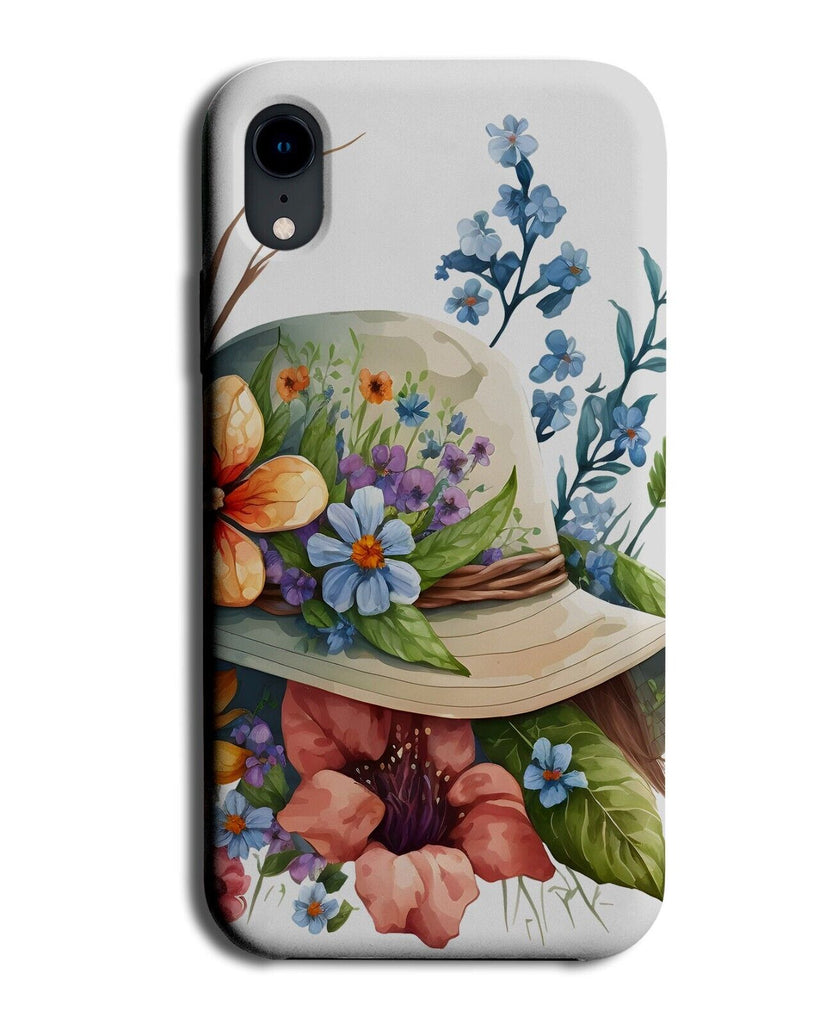 Flower Hat Phone Case Cover Flowery Floral Ladies Allotments Allotment Q483C