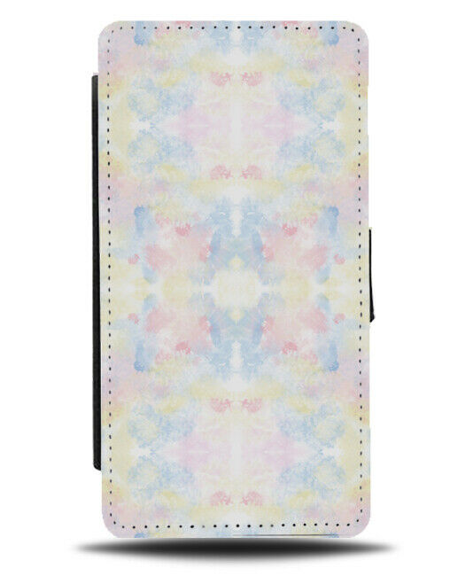 Mirrored Tie Dye Shapes Flip Wallet Case Shaped Pattern Design Effect L027