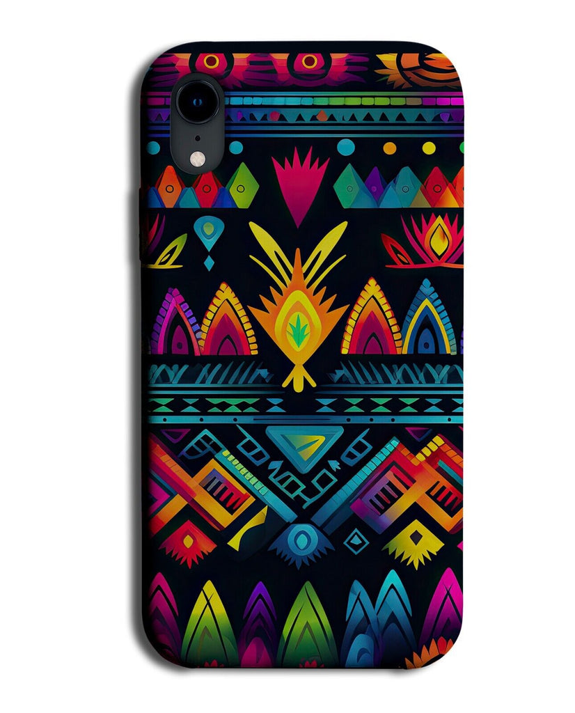 Colourful Aztec Style Pattern Phone Case Cover Rainbow Mandala Boho Fun BZ13