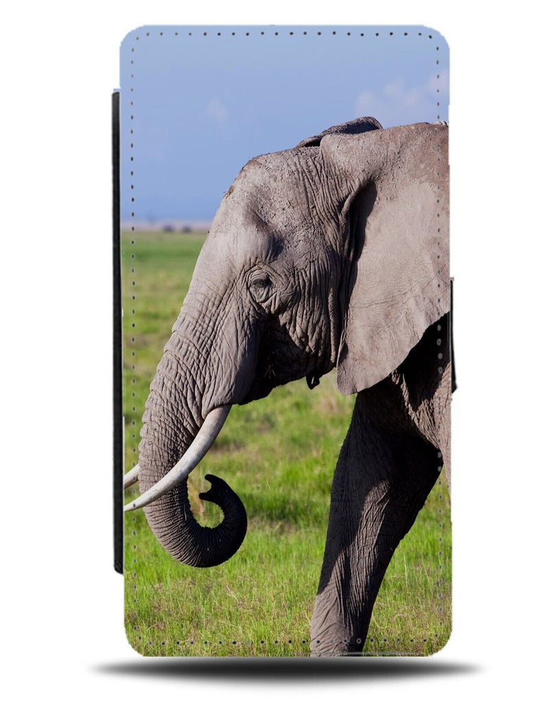 Elephant Photograph Flip Wallet Case Picture Photo Elephants Africa Safari BG60