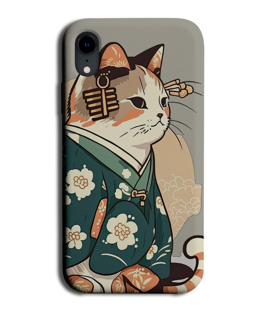 Cute Cat In Kimono Phone Case Cover Kimonos Dressing Gown Japanese Asian Q616H