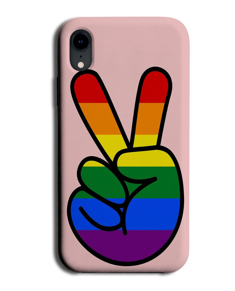 Pride Peace Symbol Phone Case Cover Hand Gesture Pride Love Equality Finger AY34