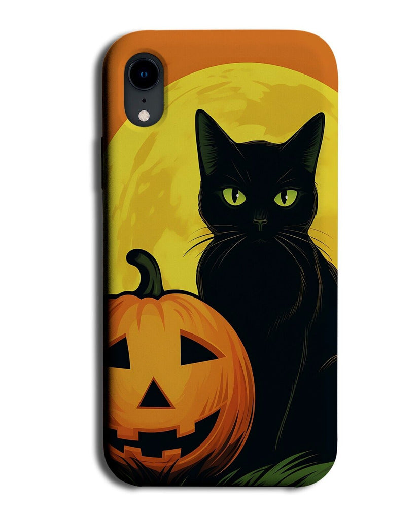 Black Cat Halloween Phone Case Cover Cats Pumpkin Bombay Breed Pumpkin DC79