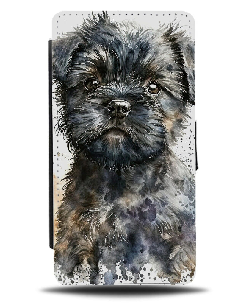 Black Affenpinscher Dog Flip Wallet Case Affenpinschers Breed Pet Puppy CY64