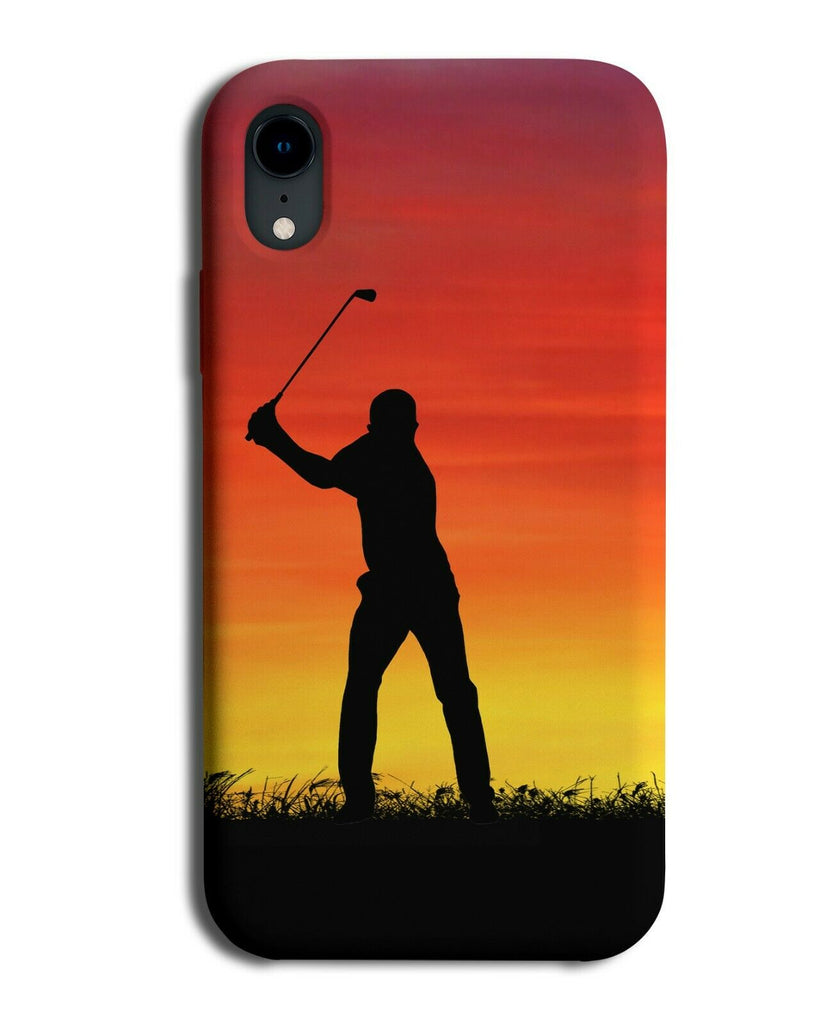 Golf Phone Case Cover Golfing Golfer Balls Present Sunrise Sunset Sun Photo i759