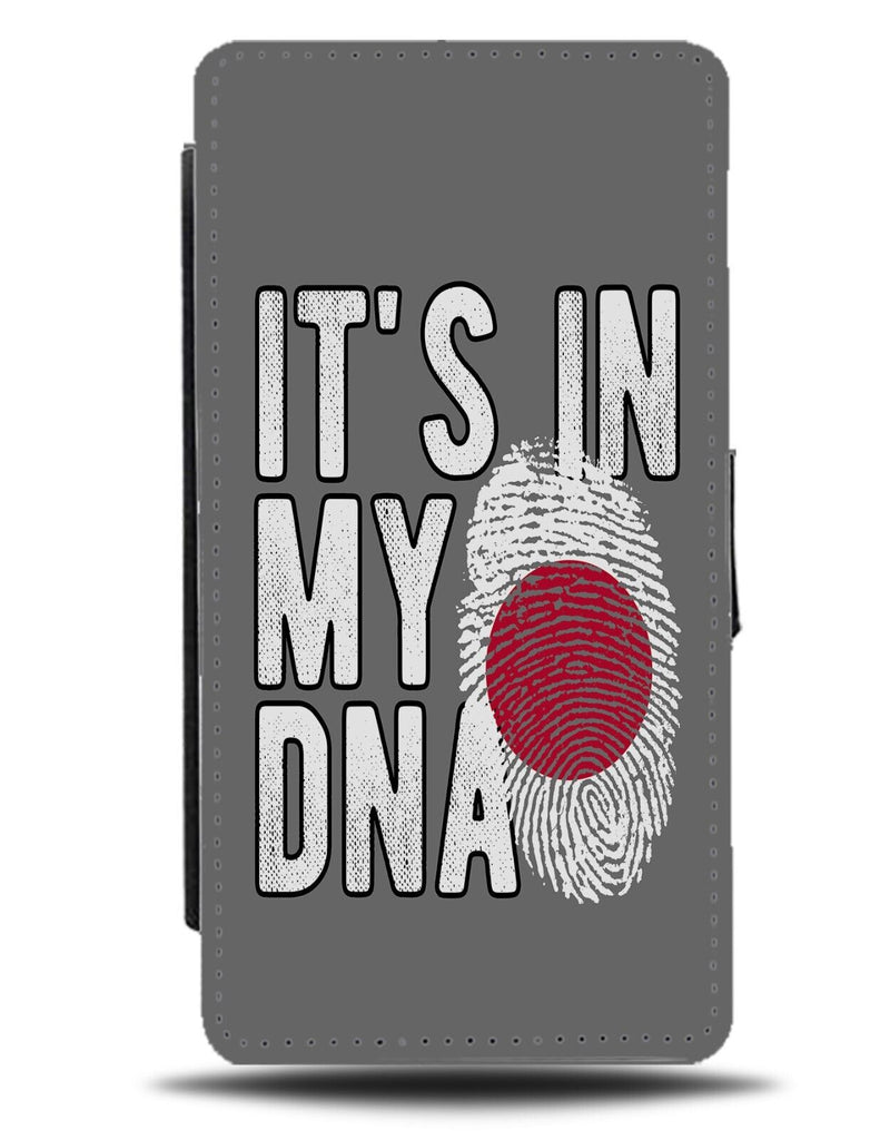 Its In My DNA Japanese Flag Flip Wallet Case Japan Symbol Novelty Design DD25