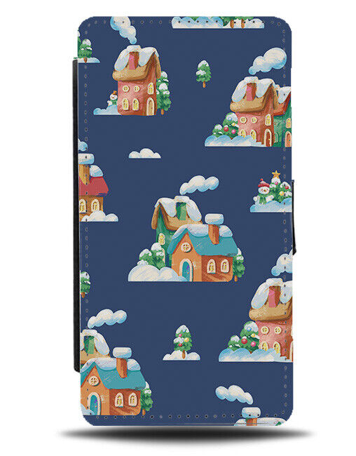 Gingerbread House Flip Wallet Case Ginger Bread Winter Holidays Christmas N693