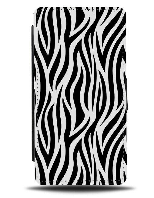 Safari Print Pattern Design Flip Wallet Case Africa Stripes Markings Animal H321