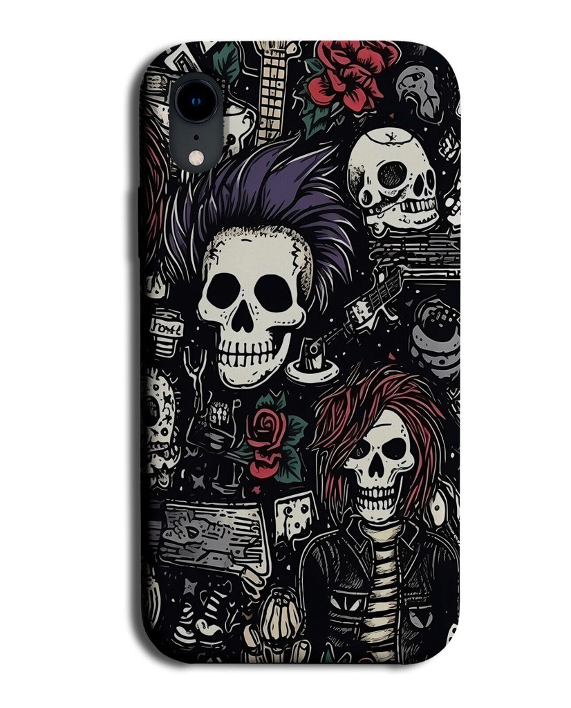 Black Heavy Metal Cartoon Design Phone Case Cover Music Band Black Mullet CY40