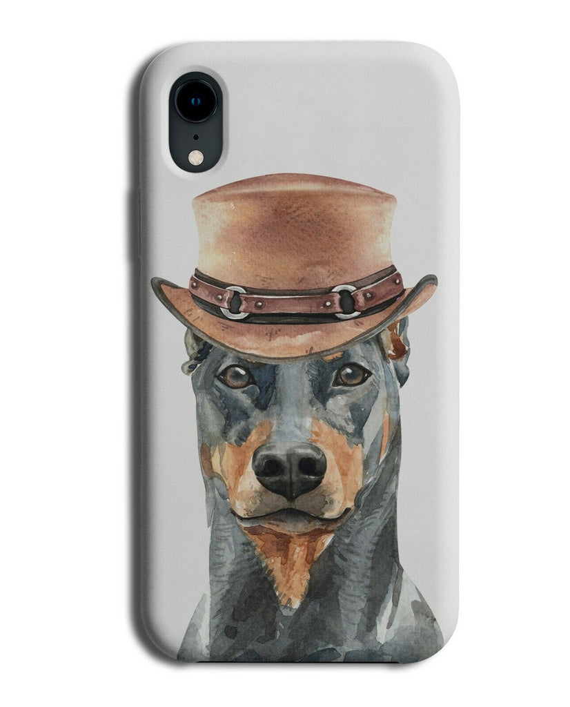 Doberman Phone Case Cover Dog Western Hat Stylish Fashion Style Dober Man K545
