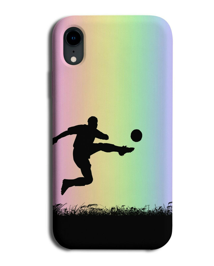 Football Phone Case Cover Footballs Ball Footballer Colourful Rainbow i653