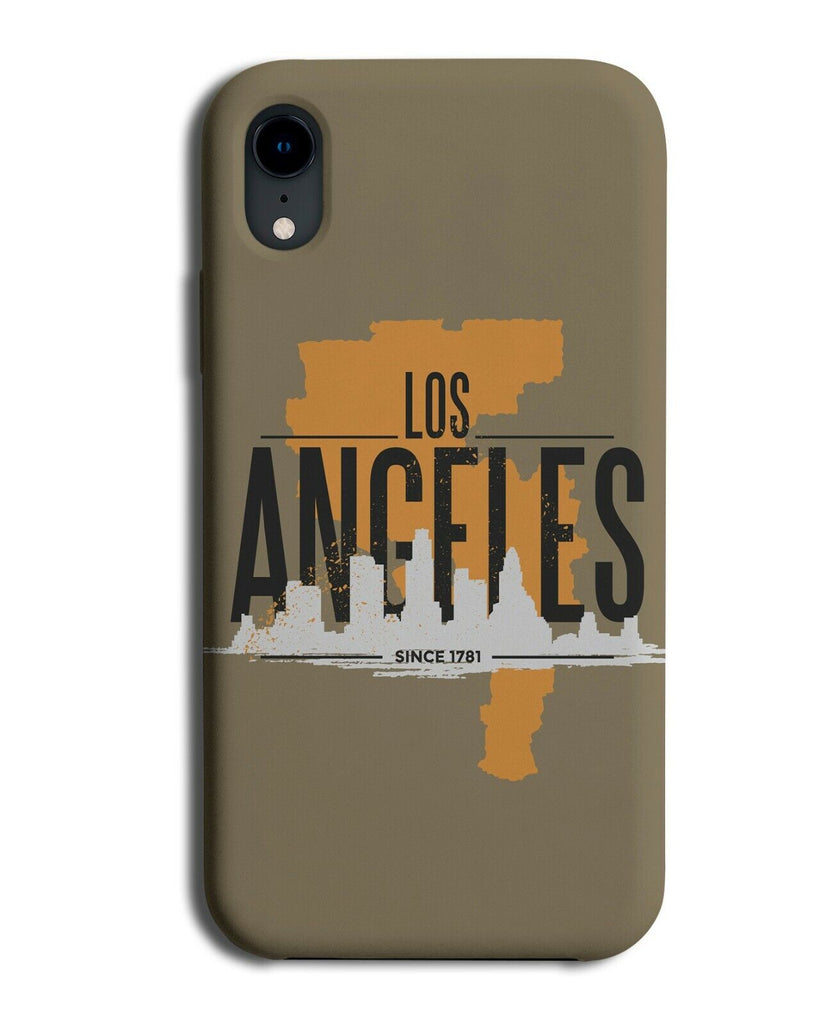 Los Angeles State Map Phone Case Cover Shape Outline States LA K384