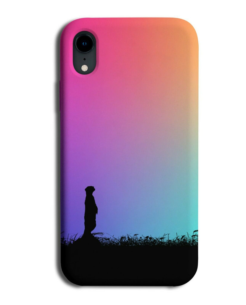 Meerkat Silhouette Phone Case Cover Meerkats Multicolour Multicoloured I061