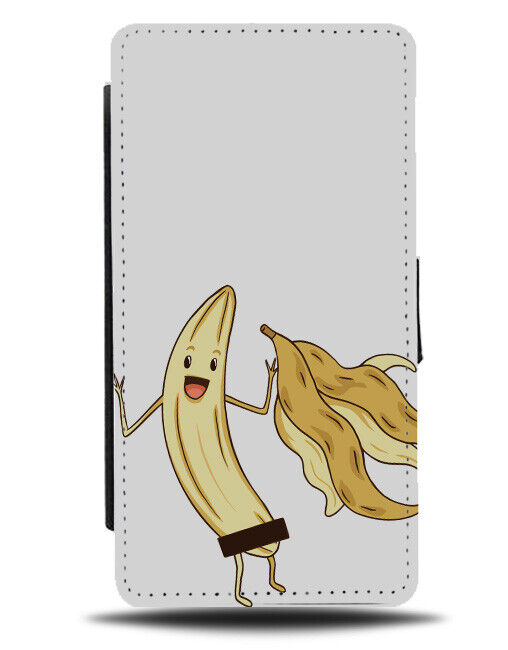 Naked Banana Flip Wallet Case Funny Rude Streaker Streaking Fruit Peeled J008