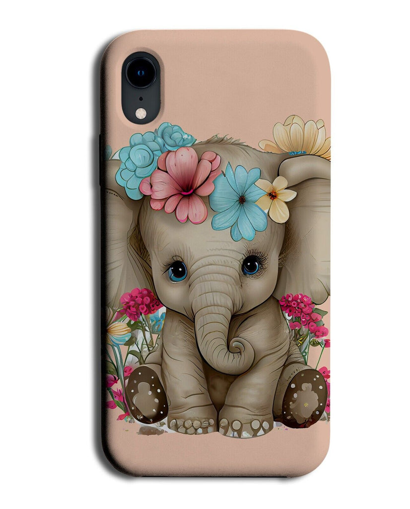 Baby Elephant Phone Case Cover Flowers Floral Flower Elephants Tiny Cute AP38