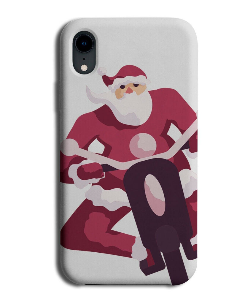 Santa Riding Motorbike Phone Case Cover Christmas Xmas Clause Cartoon J847