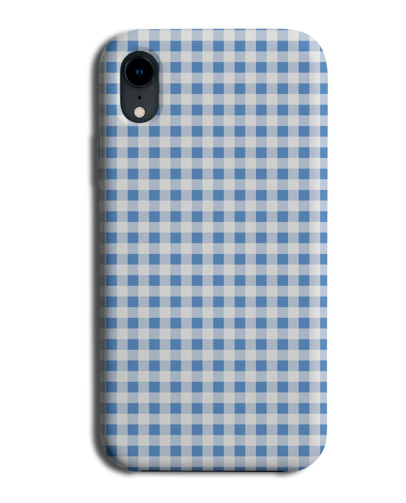 Baby Blue Tartan Pattern Phone Case Cover Flannel Gingham Shapes Design K766