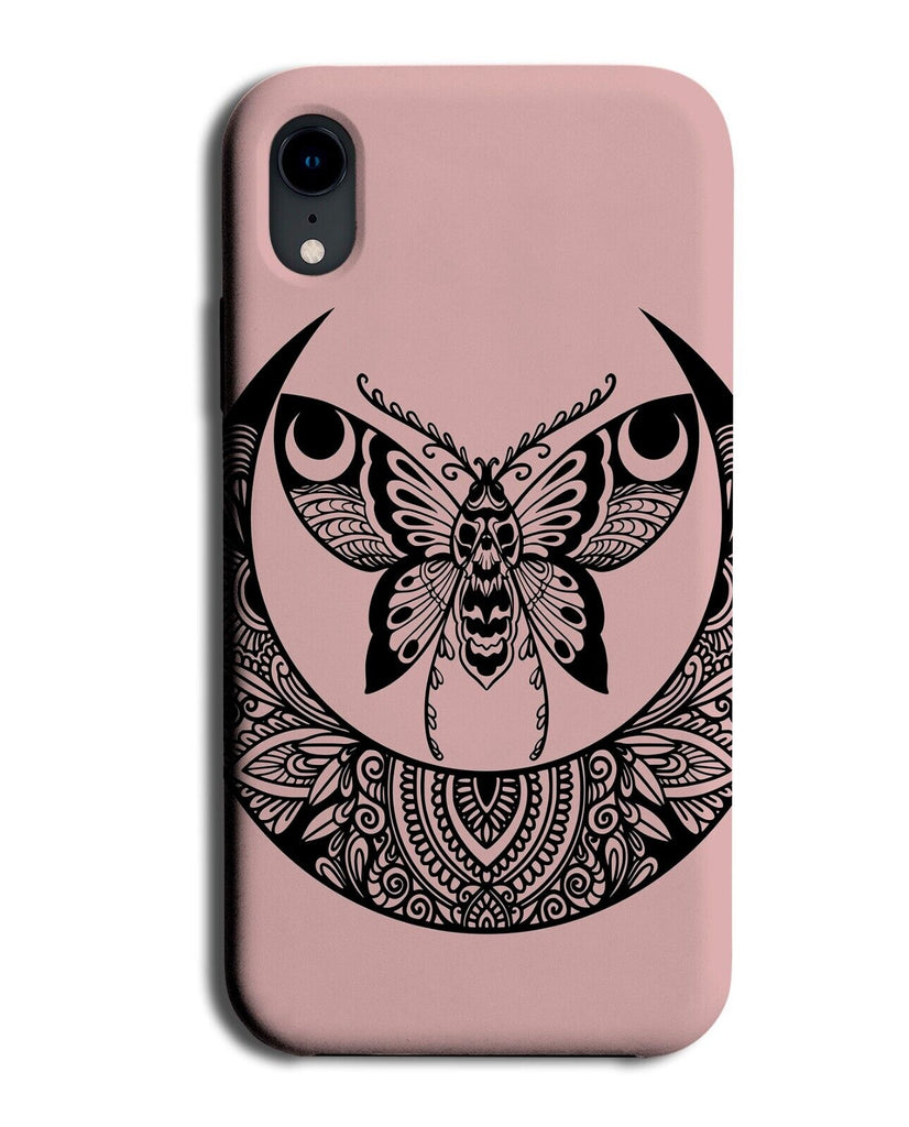 Pink Mythical Lunar Moth Phone Case Cover Moths Shape Zodiac Astrology P290